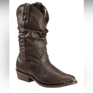 DINGO MEN'S PIGSKIN SLOUCH WESTERN BOOTS 9.5